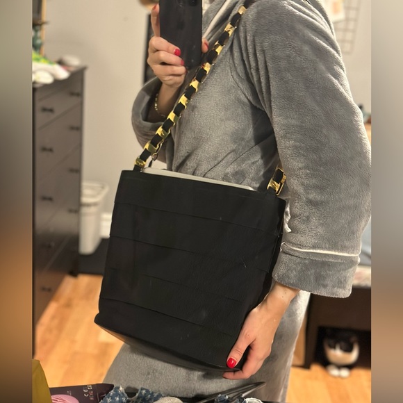 Salvatore Ferragamo metal & canvas tote bag (fits 13” MacBook Air) - Picture 3 of 13